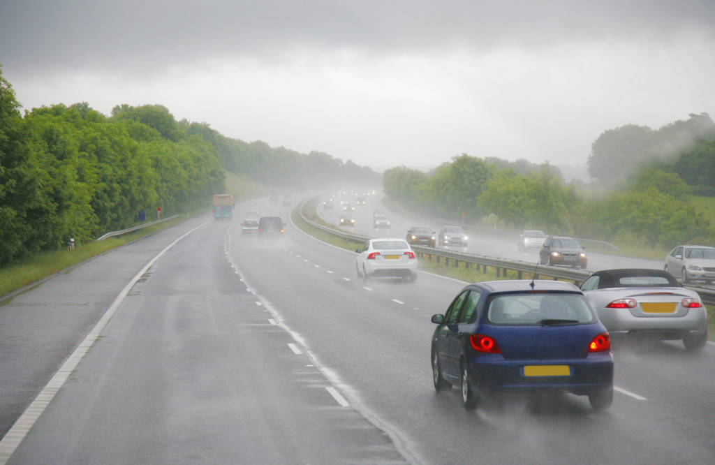 fog on a highway