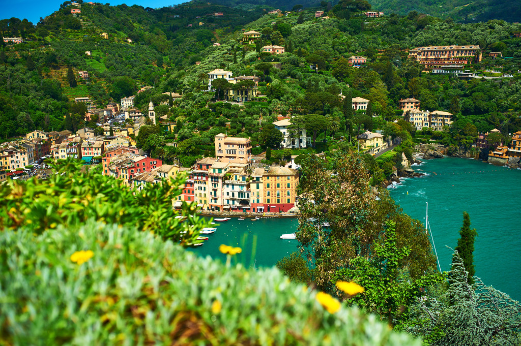 Portofino village on Ligurian coast, Italy