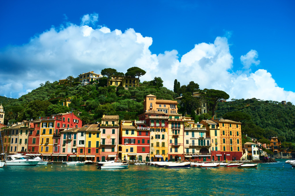 Portofino village on Ligurian coast, Italy
