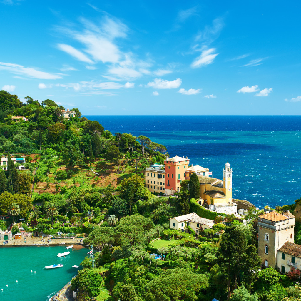 Portofino village on Ligurian coast, Italy