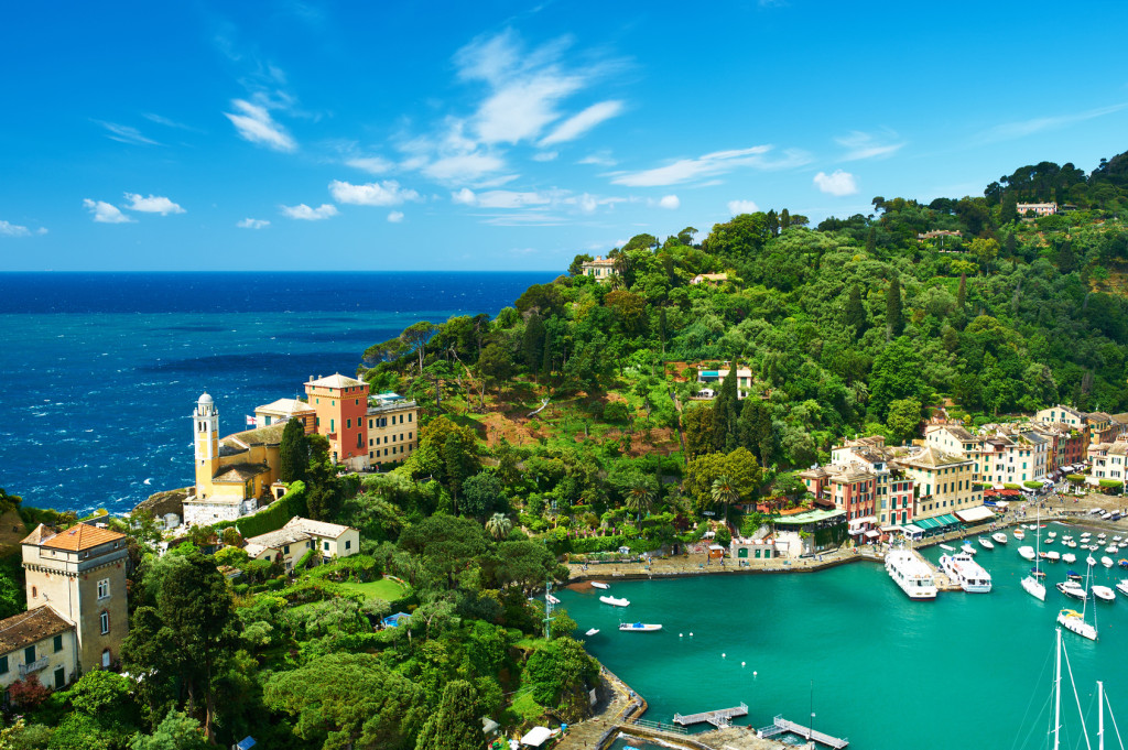 Portofino village on Ligurian coast, Italy