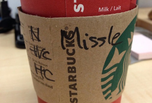 Photo : starbucksspelling.tumblr.com