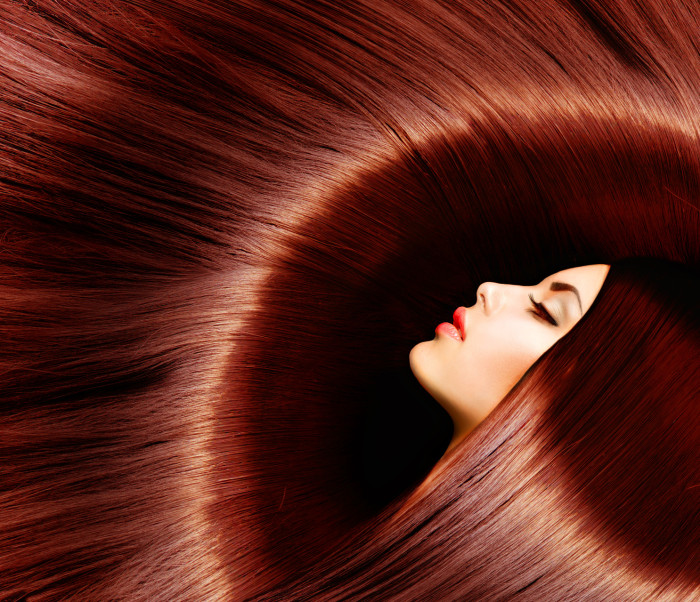 Healthy Long Brown Hair. Beauty Brunette Woman
