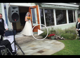 Emotional Moment Father Gets Up From Wheelchair at Daughter’s Wedding
